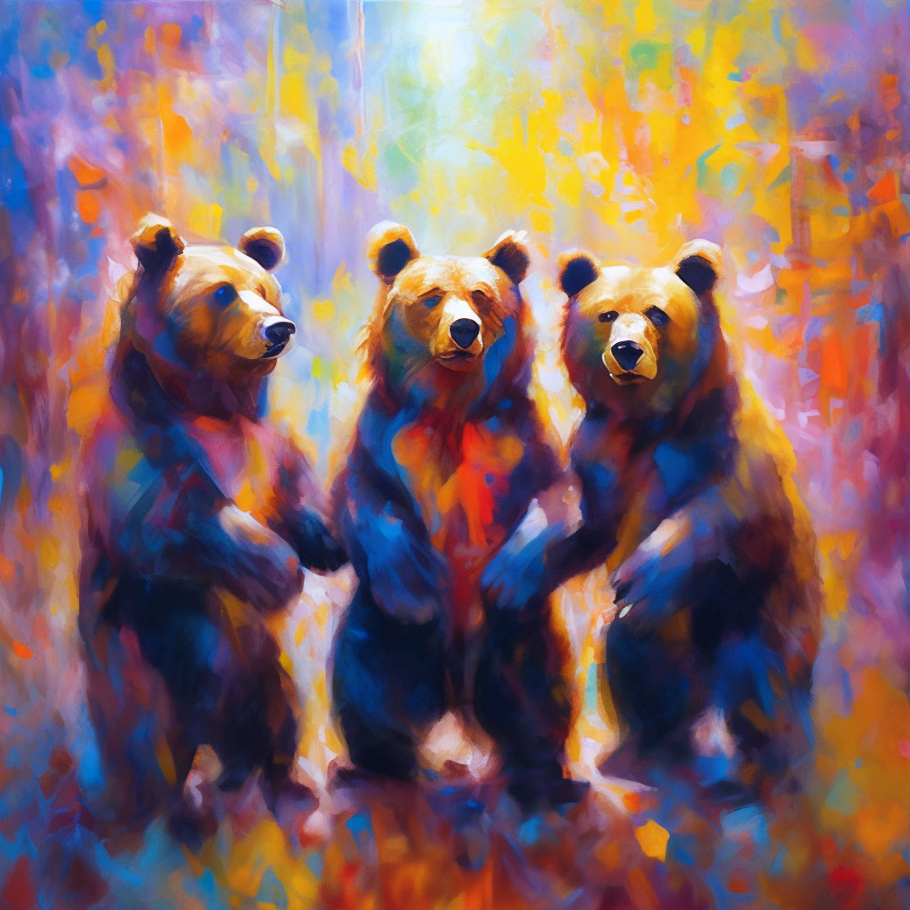 Три медведя, картина, эстетично, …» — создано в Шедевруме