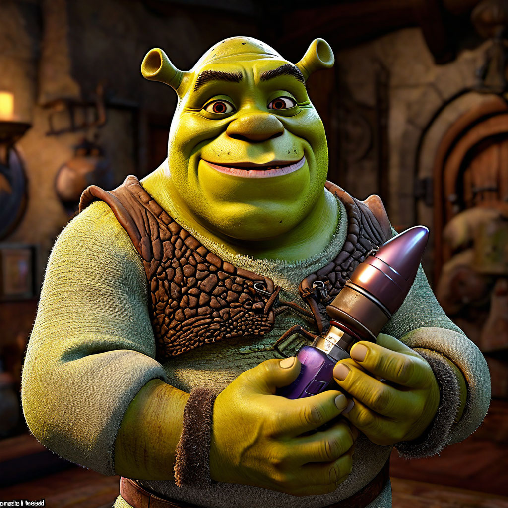 «Шрек и vib rator это две одинаковые…» — картинка создана в Шедевруме