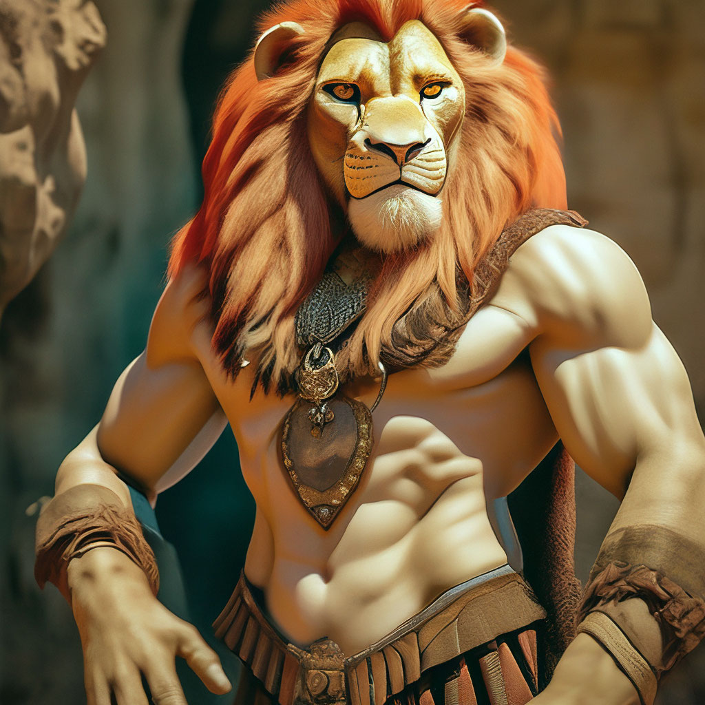 Anthro Scar from lion king, худой …» — создано в Шедевруме
