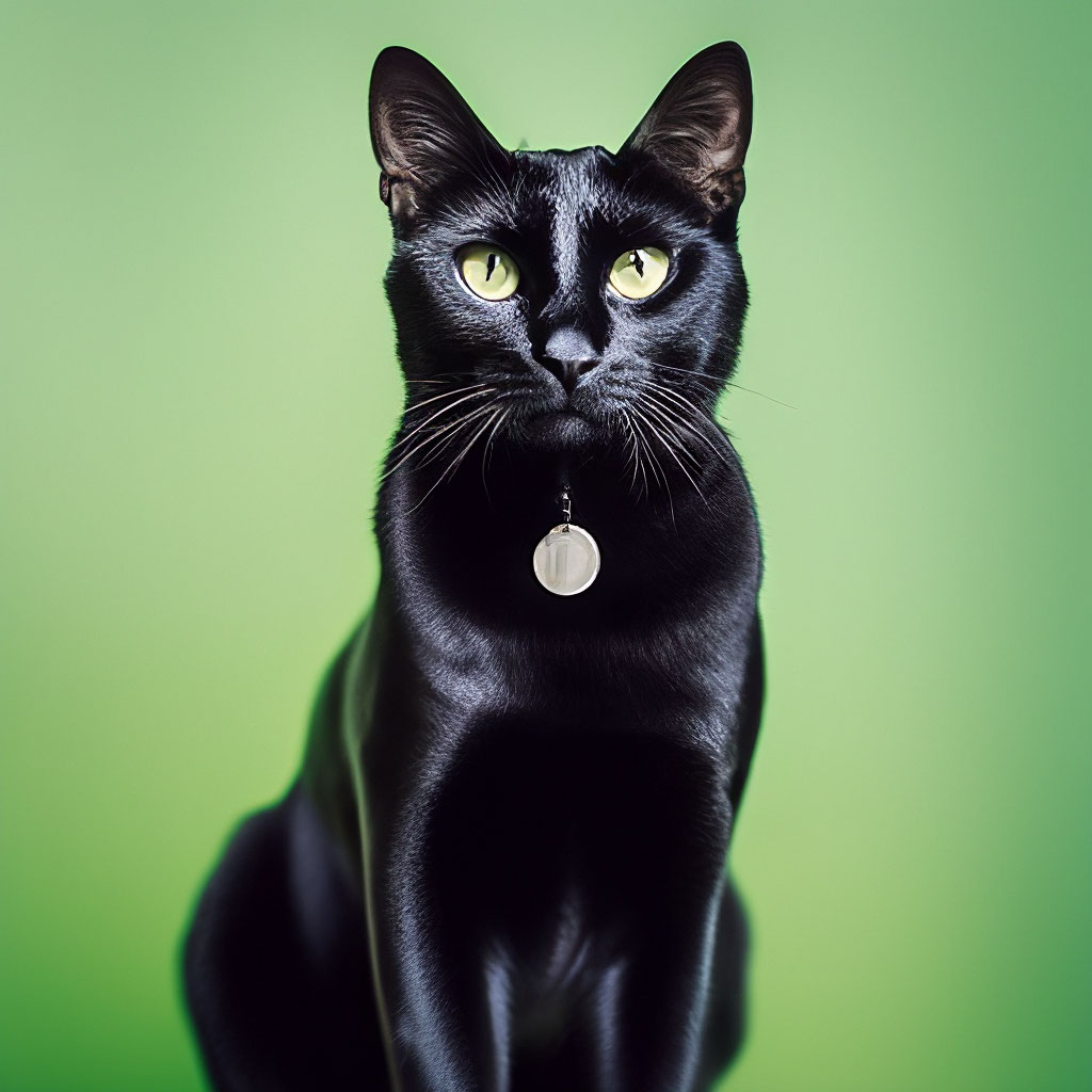 Красивый статный черный кот с белым…» — создано в Шедевруме