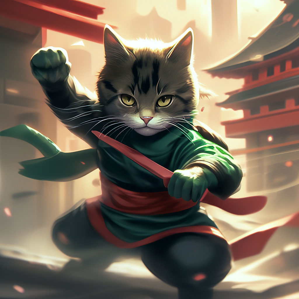 にゃーおページ Ninja cat
