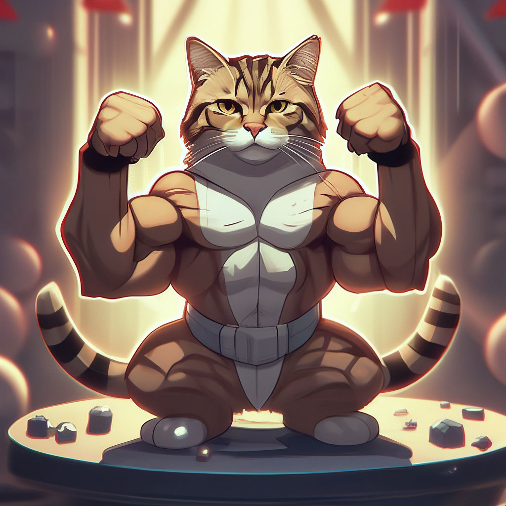 Накаченный кот