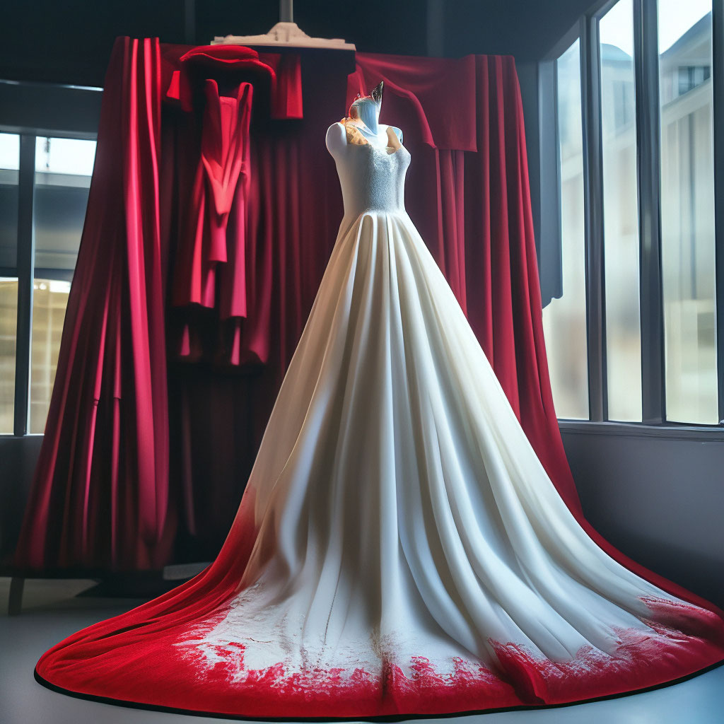 Свадебное платье на манекене - 64 фото