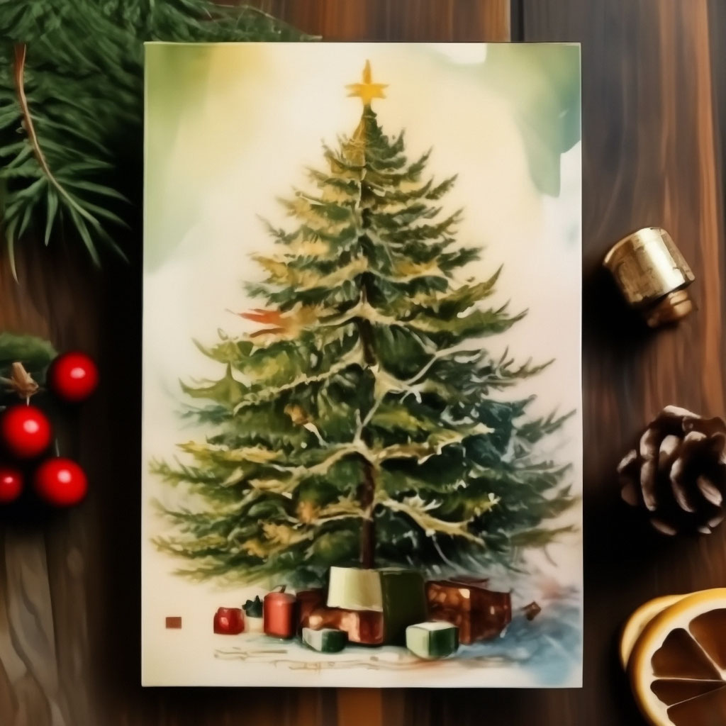 Винтажные открытки с новым годом и рождеством
