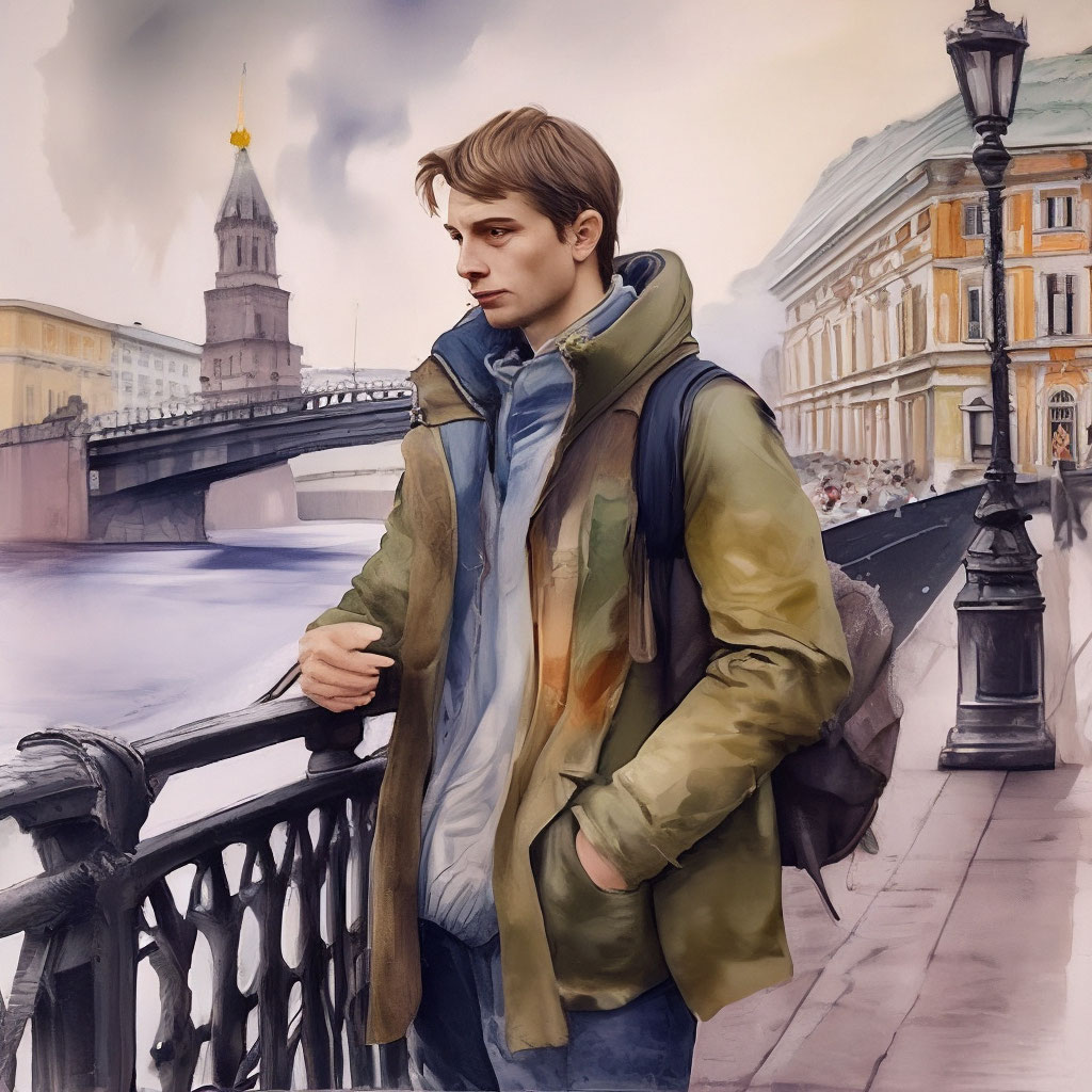 Картина по Номерам Санкт Петербург Мост