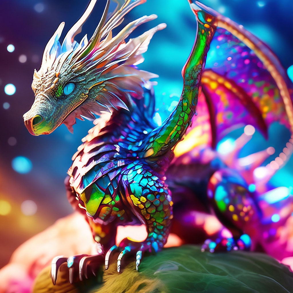 «Межгалактический Эпичный Драконьчик…» — картинка создана в Шедевруме