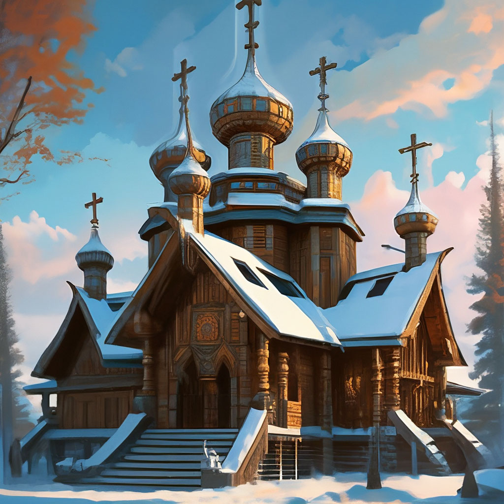 Фотографии русских деревянных церквей