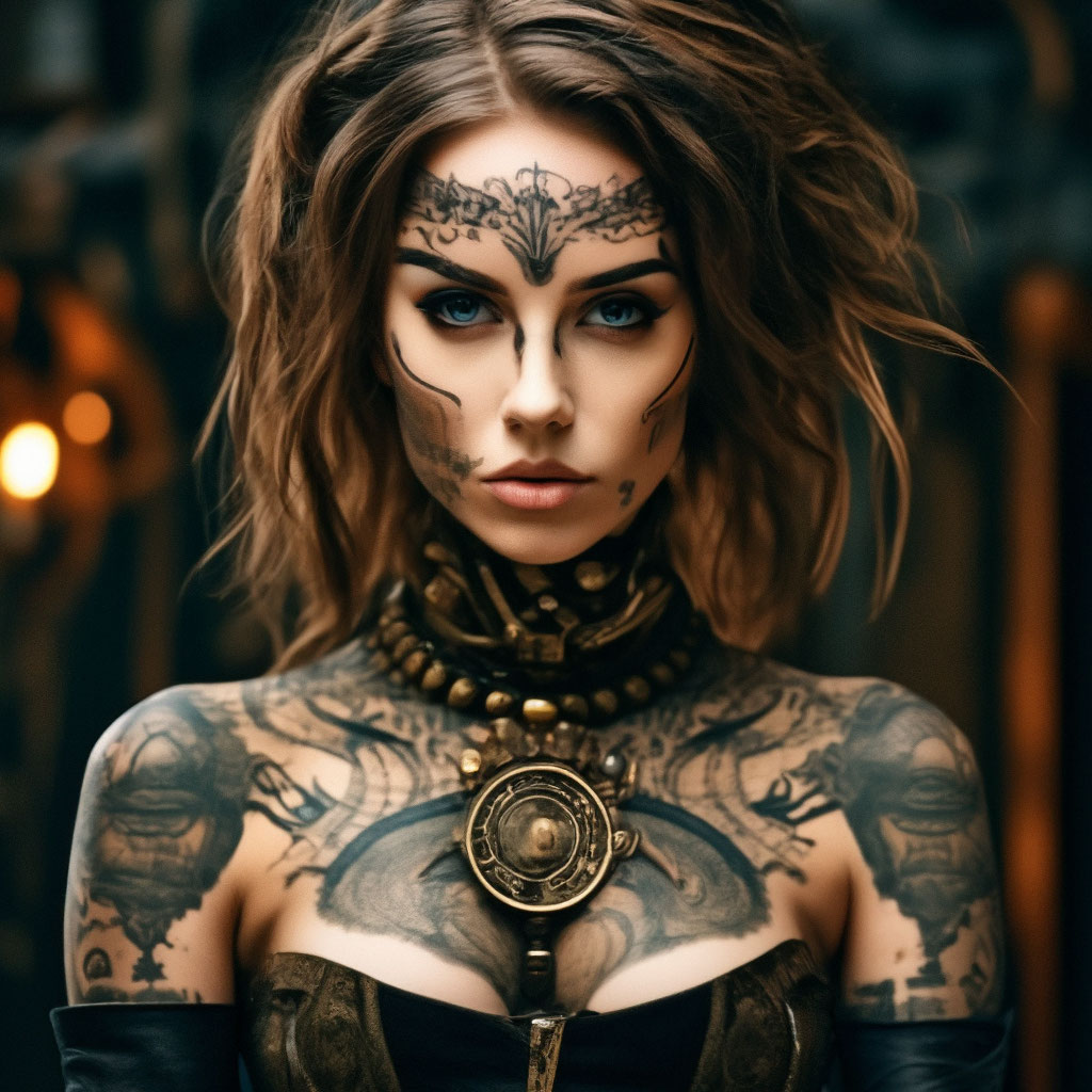Известные модели, тела которых почти полностью покрыты татуировками
