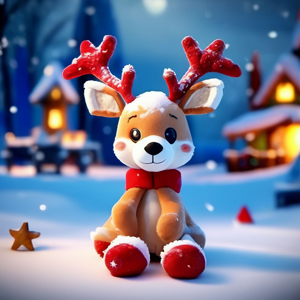 Trixie Reindeer рождественская плюшевая игрушка для собак ОЛЕНЬ (92625