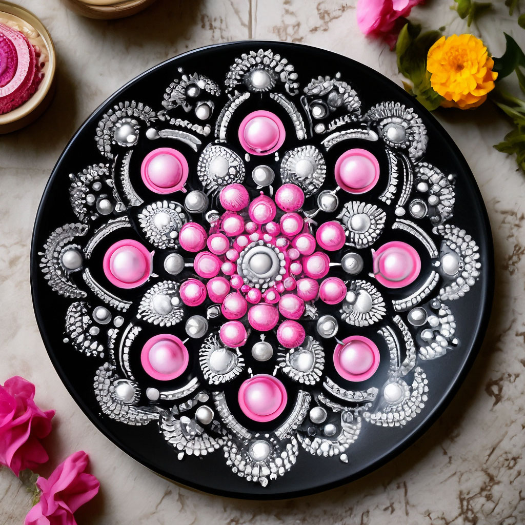 Декоративная тарелка; точечная роспись…» — создано в Шедевруме
