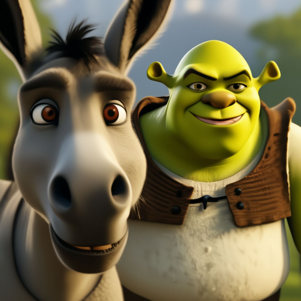 Shrek And Donkey Wallpaper 4k