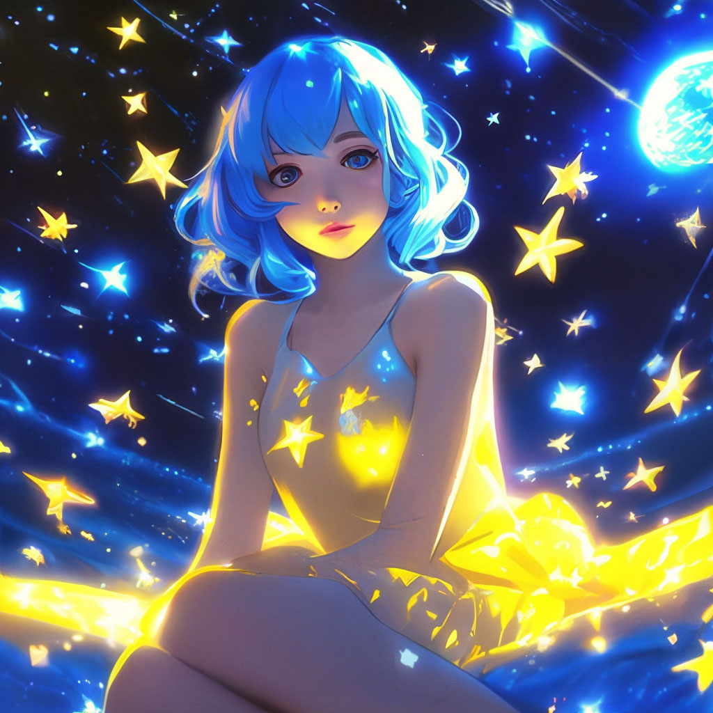 character with blue hair and yellow dress Marge Simpson