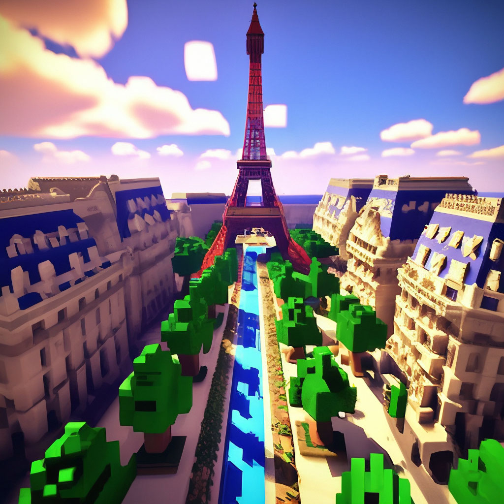 Я В Париже Майнкрафт» — Создано В Шедевруме