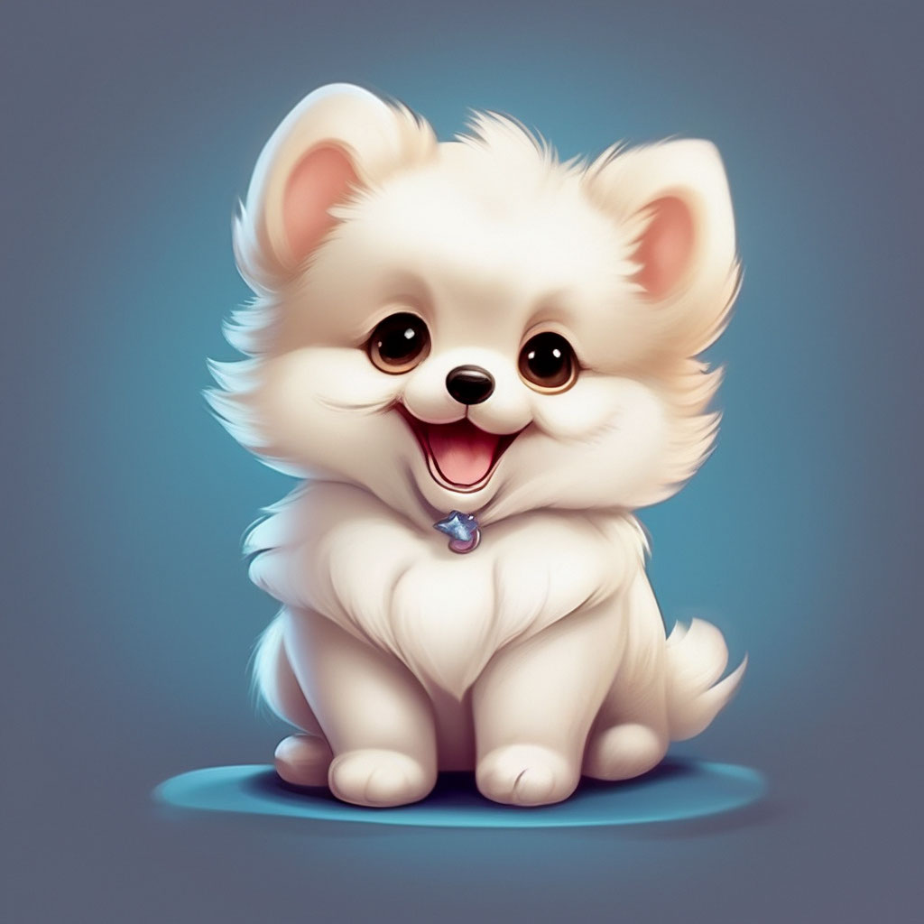 Animated pomeranian fashion