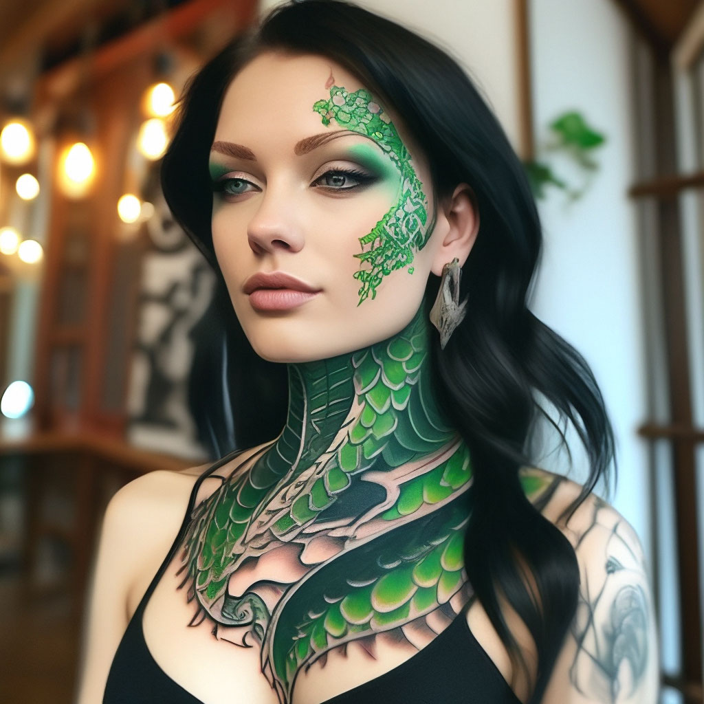 Что означает татуировка дракона у девушки?