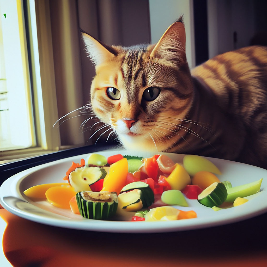Кот кушает» — создано в Шедевруме