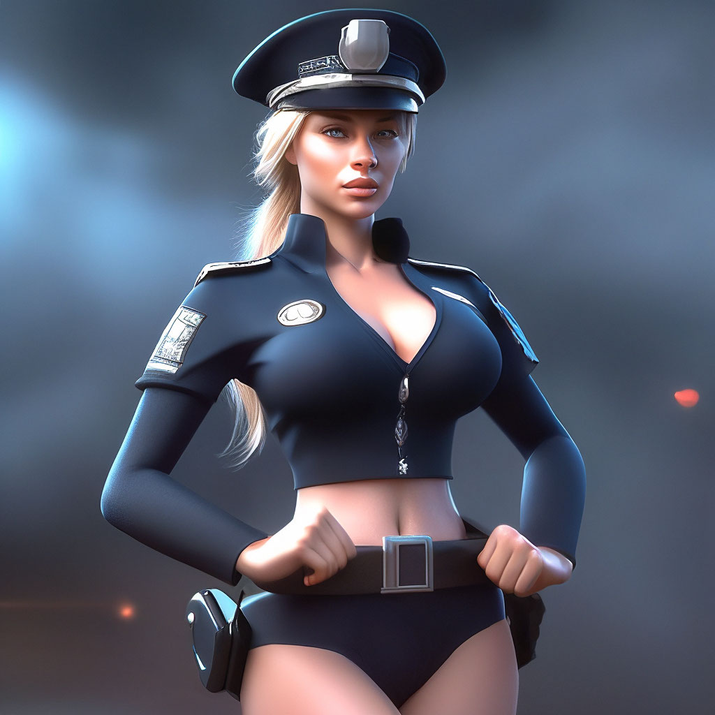 Модель Кира Майер переоделась в полицейского и предлагала потрогать ее грудь. Пришлось извиняться