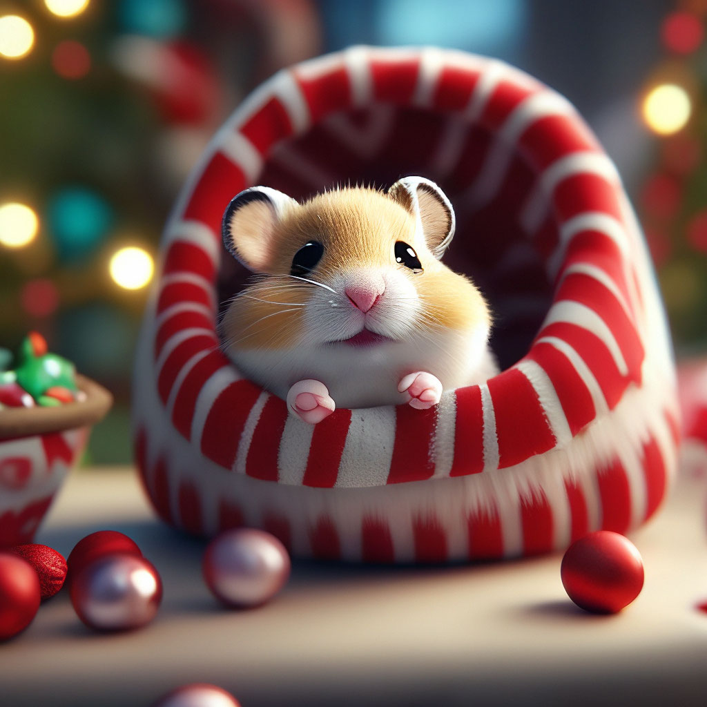 Новогодние хомяки