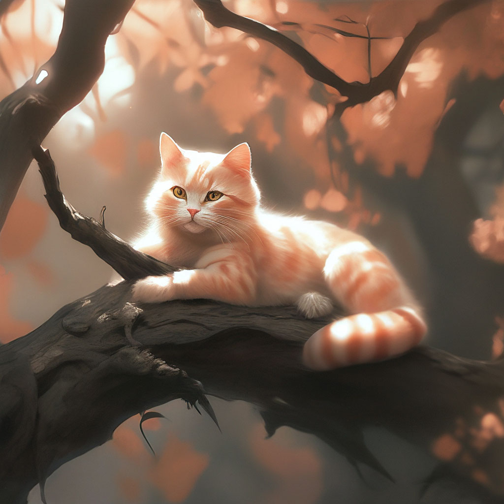 Кот персикового цвета