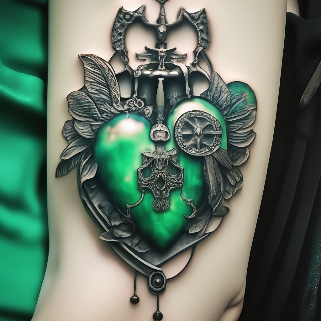 Ключ и замок (и ключ и сердце) татуировки и их значения