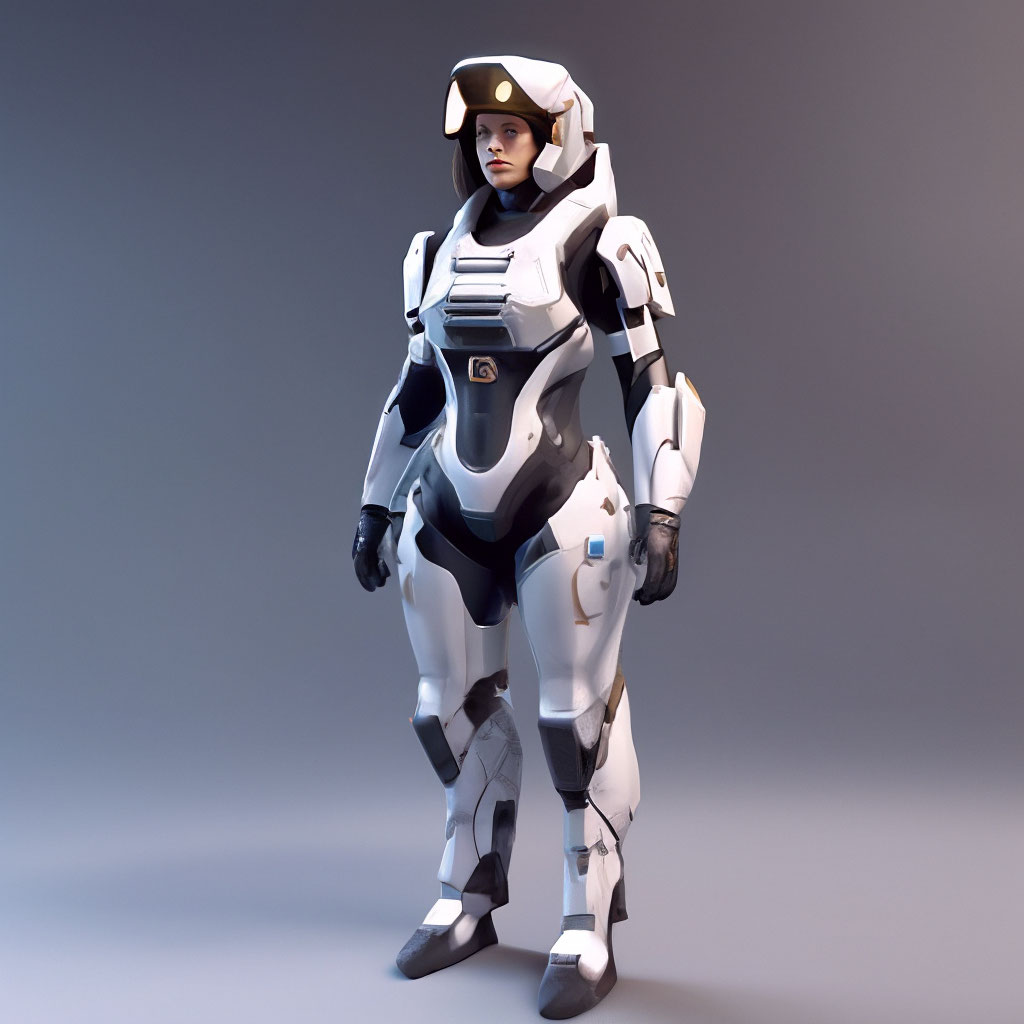 Futuristic Space Suit Concept Art Girls