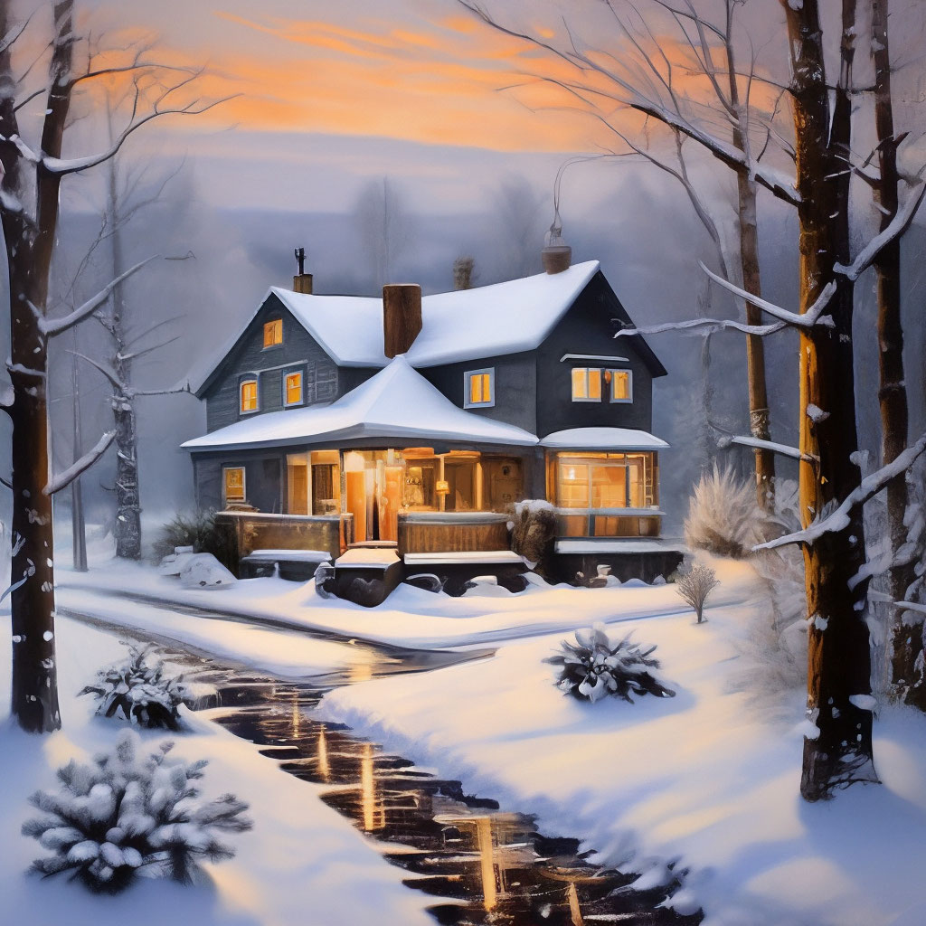 Картинки зимние дома в снегу (70 фото) » Картинки и статусы про окружающий мир вокруг