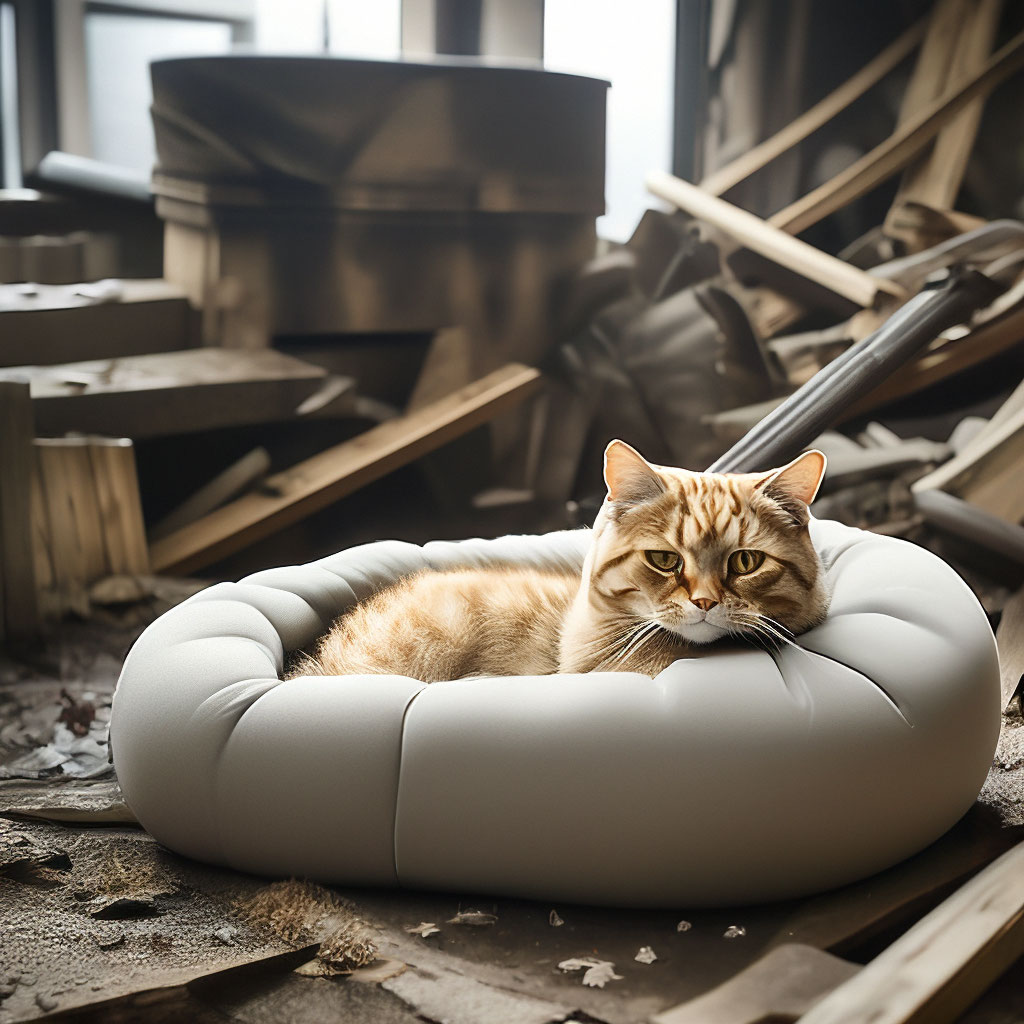 Деревянные кровати для котов