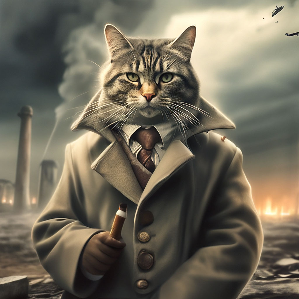 Кот с сигарой