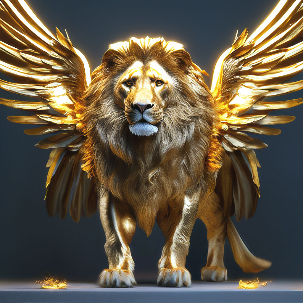 Winged lion