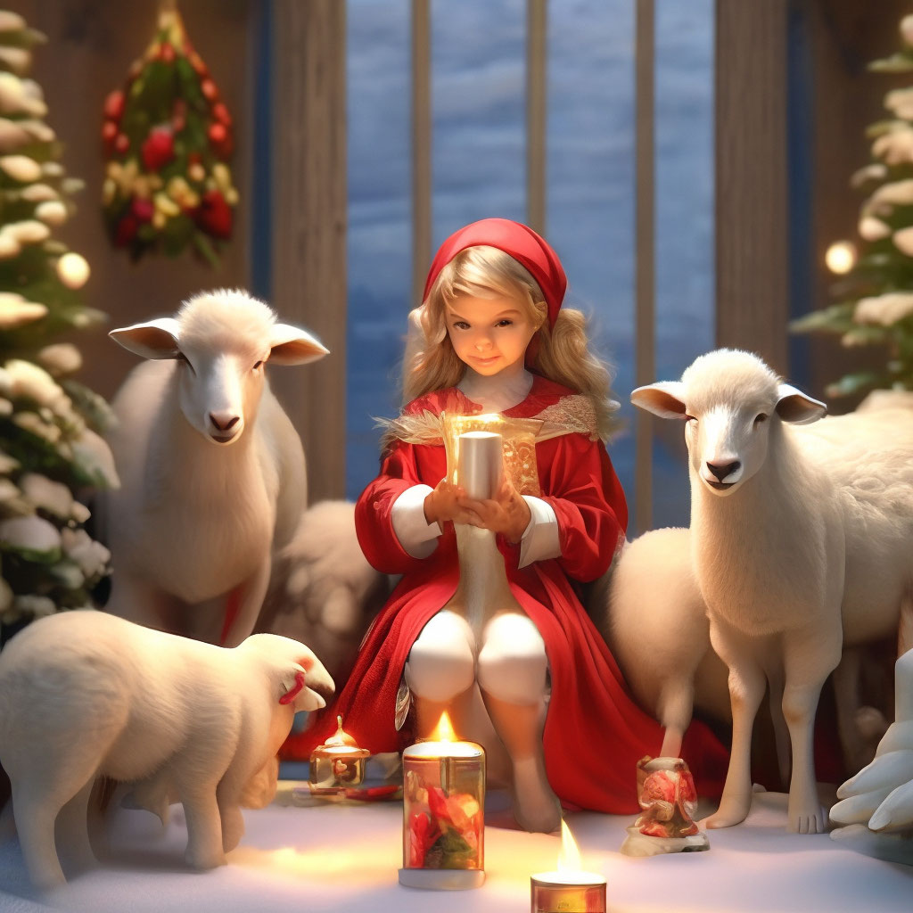 Новогодняя открытка с овечкой своими руками., новый год — Идеи ремонта