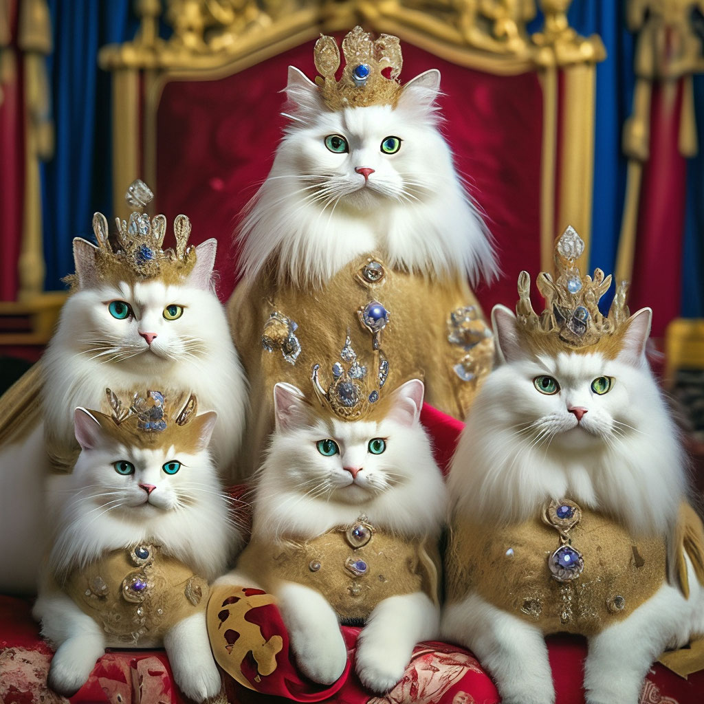 Прекрасные коты царская семья» — создано в Шедевруме