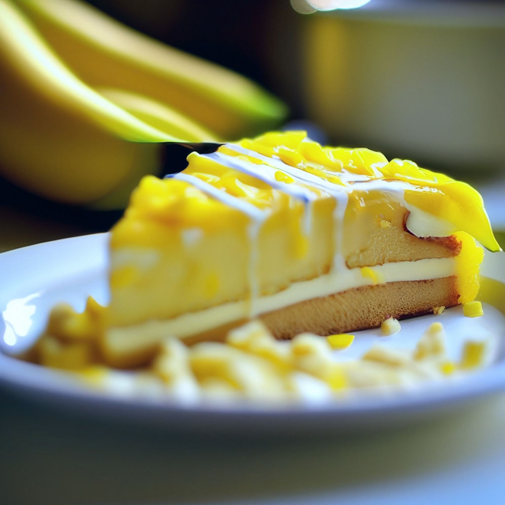 Домашний банановый торт со сметаной и печеньем без выпечки