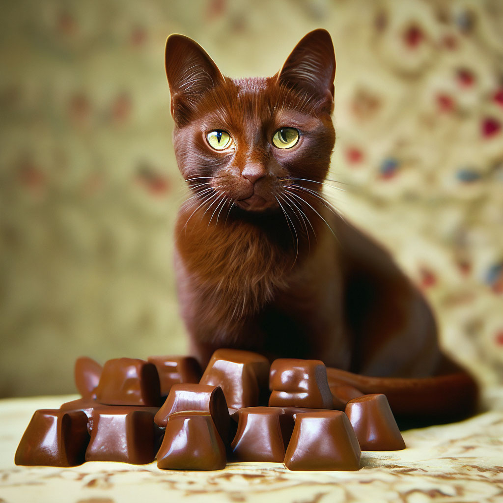Шоколадный кот» — создано в Шедевруме