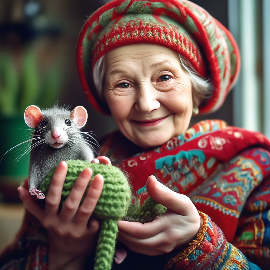 «Милейшая старушка шапокляк СССР, с …» — создано в Шедевруме