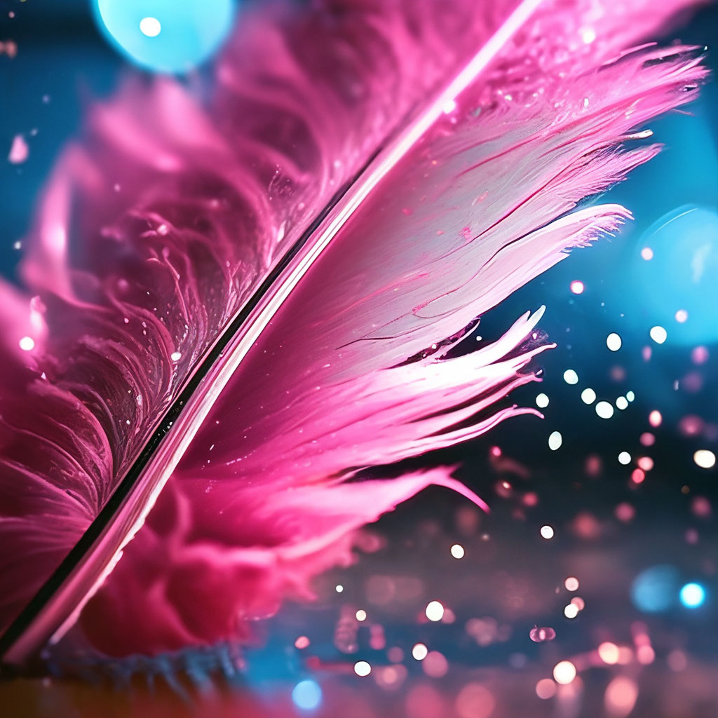 Pale Pink Feathers DSLR 8KHD Background · Creative Fabrica
