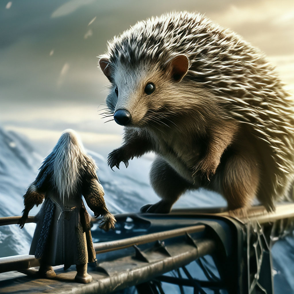 You will not pass!. Hedgehog for … — image created in Shedevrum