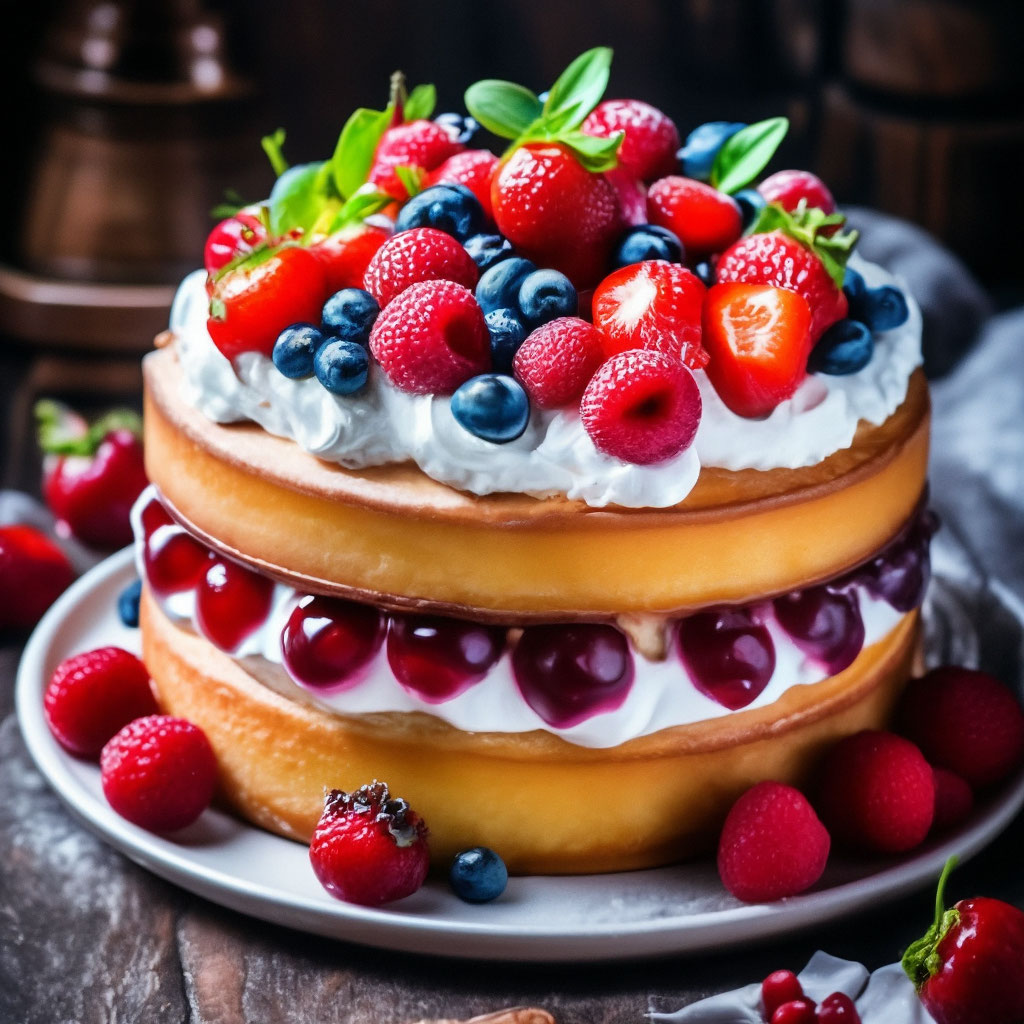 Бисквитный торт с ягодами - пошаговый рецепт с фото на steklorez69.ru