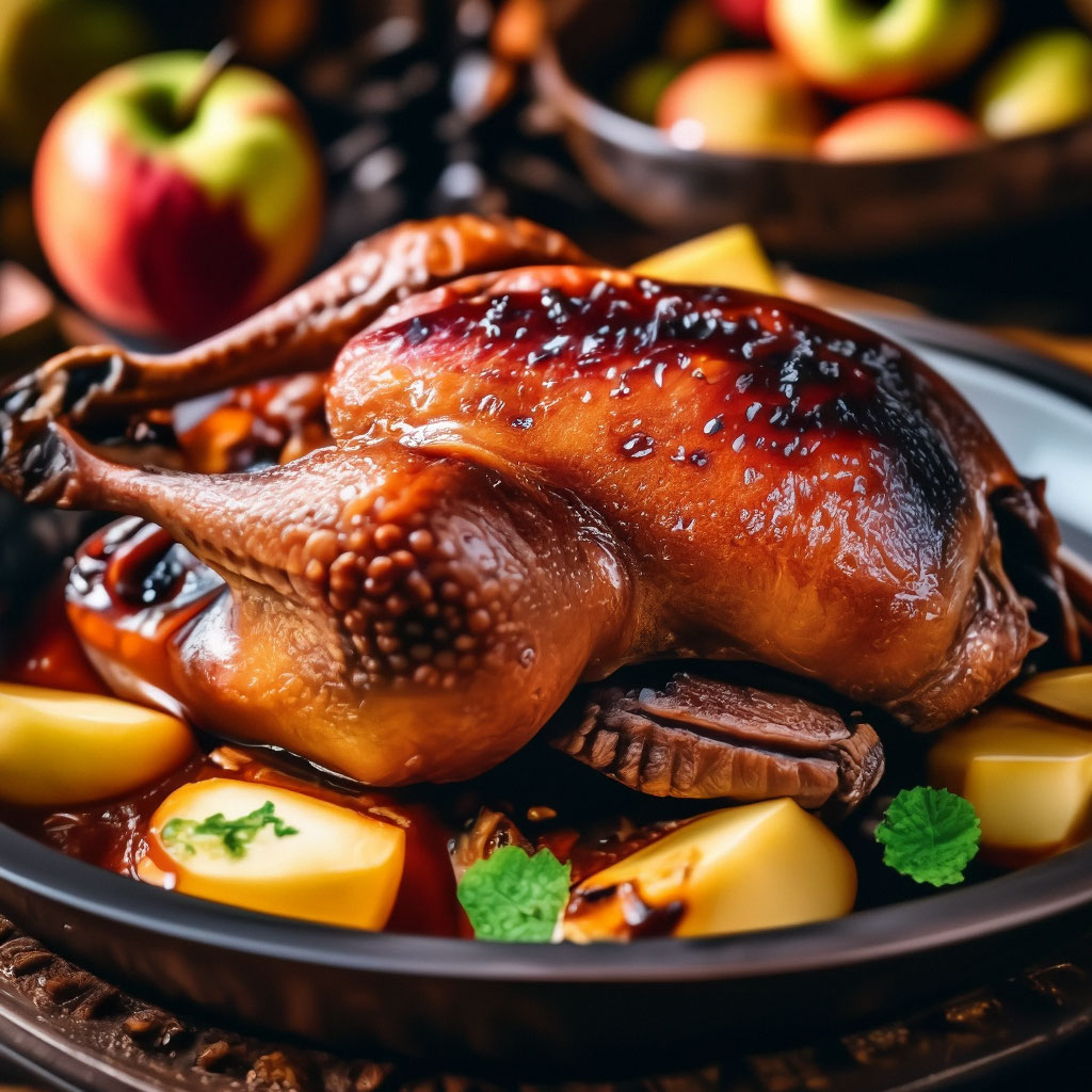 Утка с яблоками в духовке: рецепт сочного и вкусного мяса