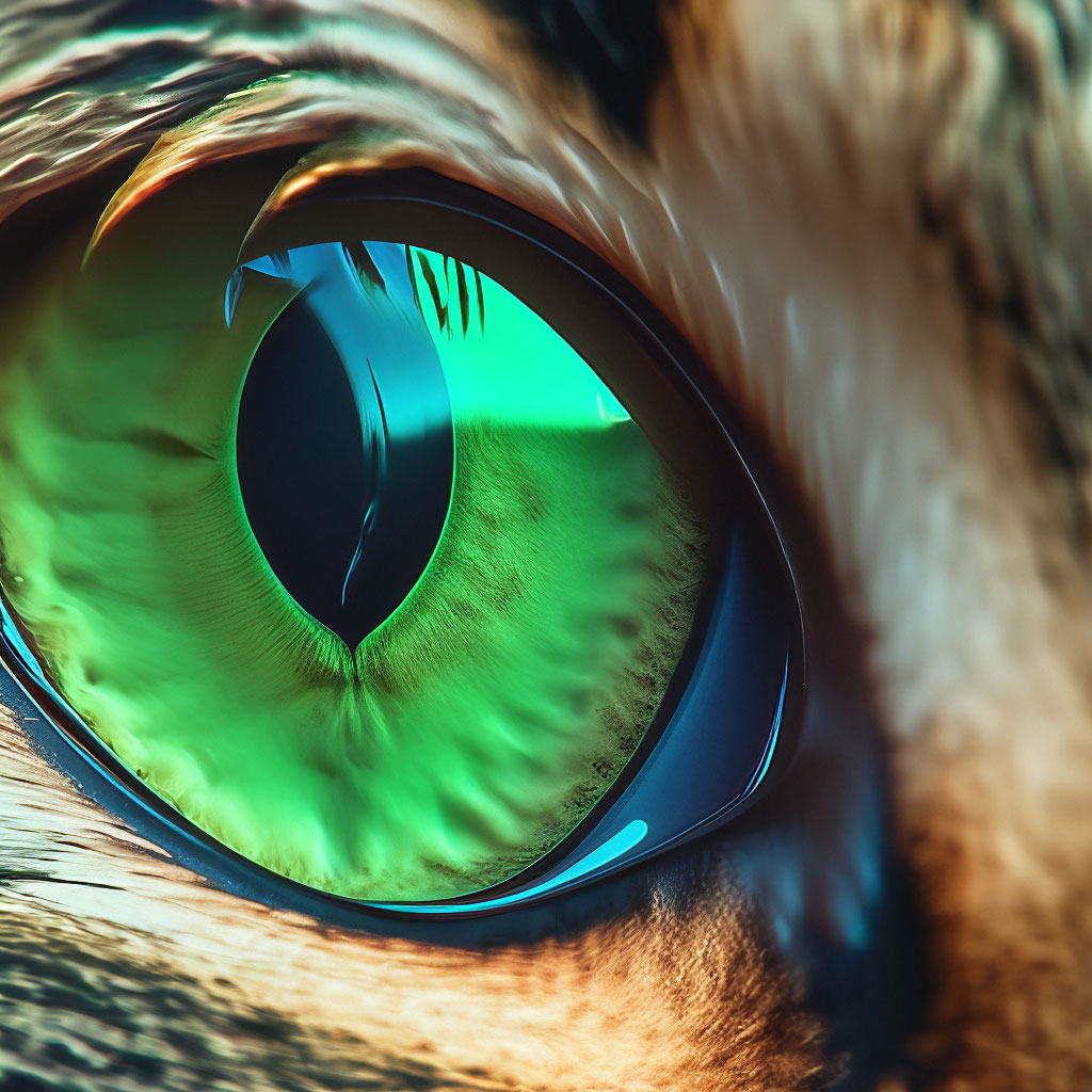 Кошачий глаз в приближенном ракурсе…» — создано в Шедевруме