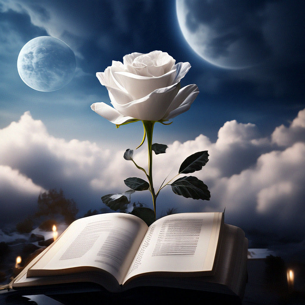 Ритуал с белой розой для вещих снов в полнолуние