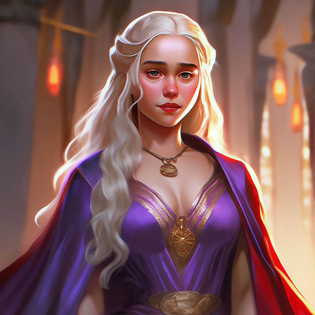 Princess Daenerys Targaryen, daughter… — image created in Shedevrum
