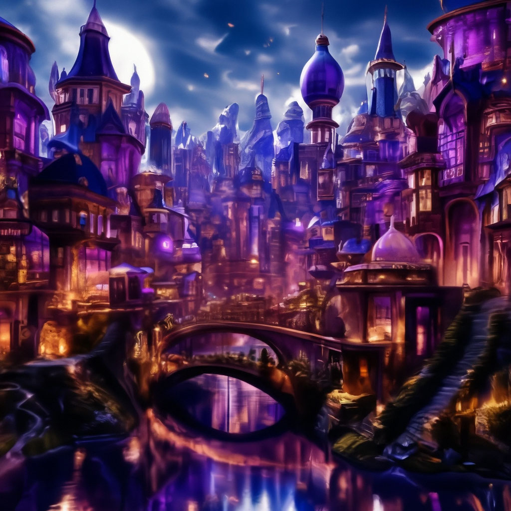 Фиолетовый город магов» — создано в Шедевруме