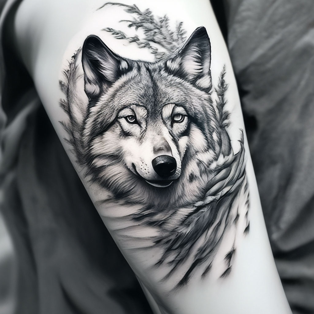 Татуировка «волк» — значение, фото
