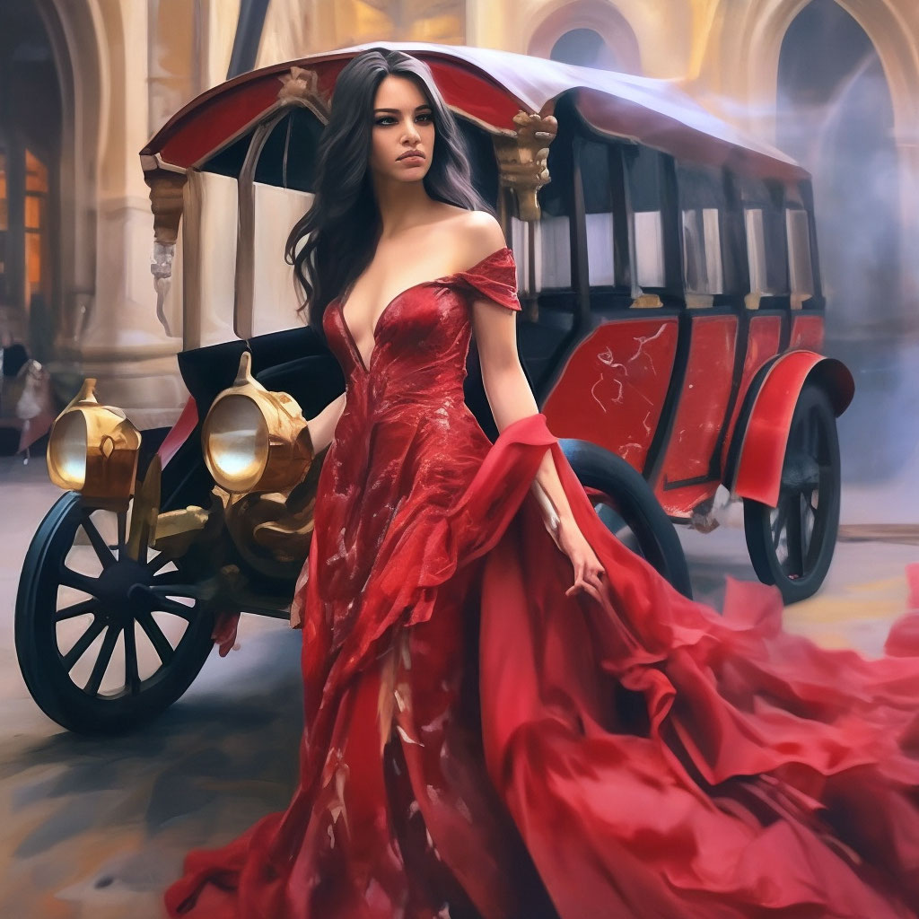 Брюнетка в Красном платье (92 фото)