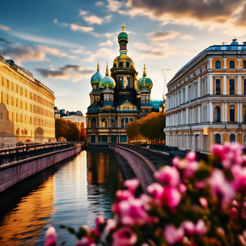 Санкт-Петербург цветущий, яркий, …» — создано в Шедевруме