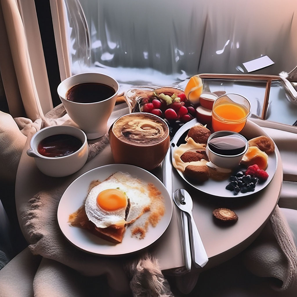 😘😍🙂доброе утро, завтрак, эстетично…» — создано в Шедевруме