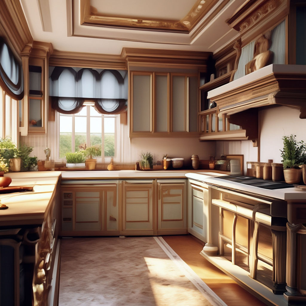 Кухня в классическом стиле интерьер коричневая (41 фото)