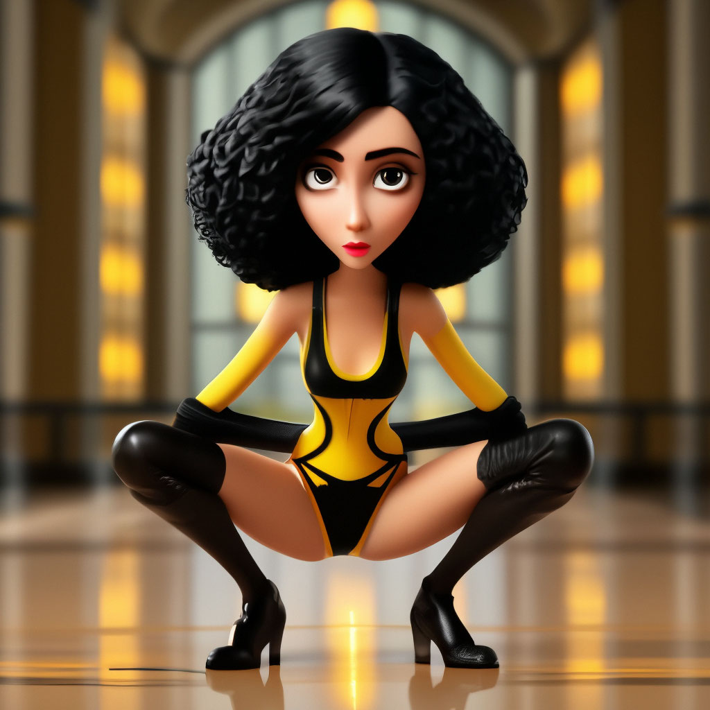 A naughty minion in a seductive pose