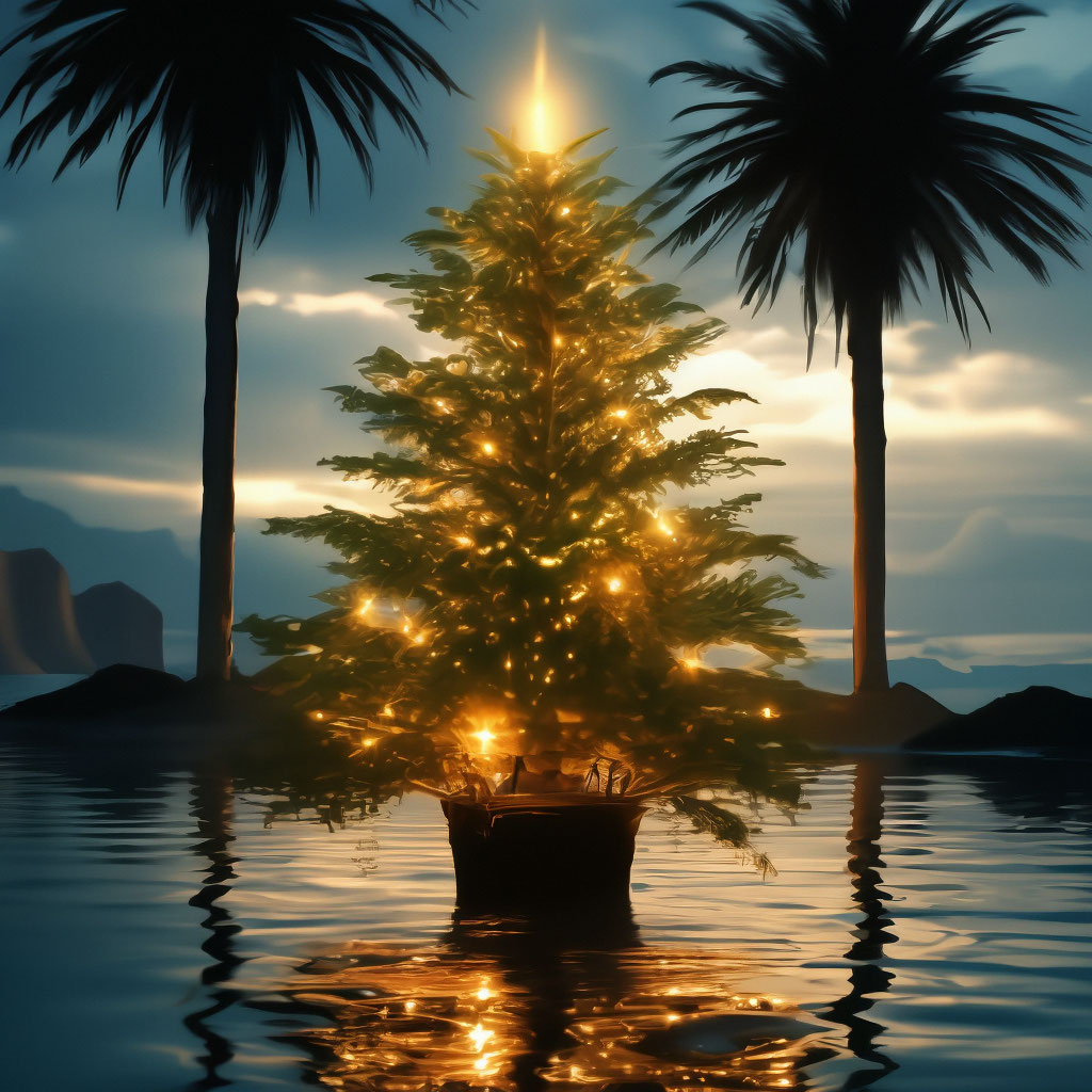 Искусственная пальма со светодиодами Рождественская елка Искусственная елка