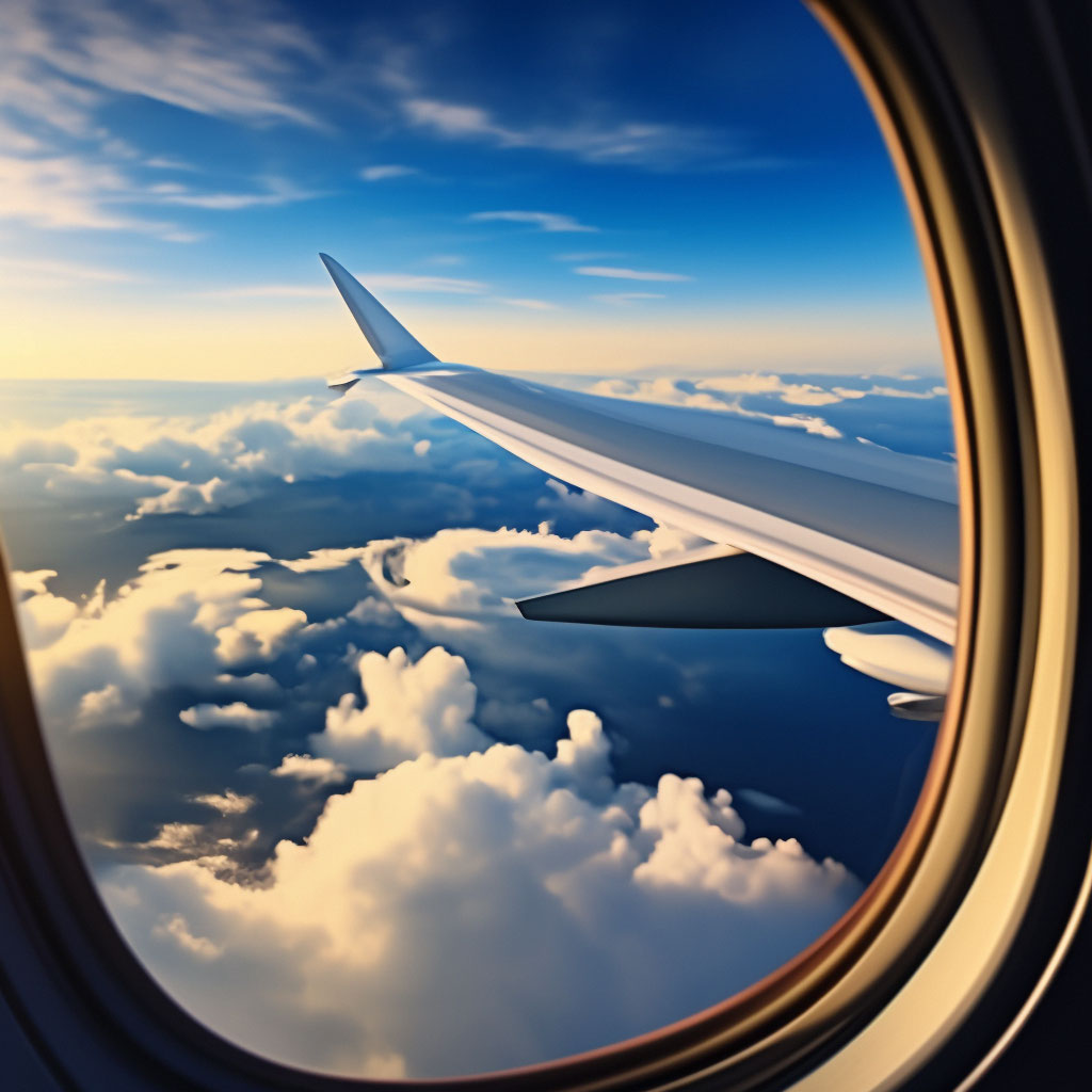 Картинка вид из окна самолета